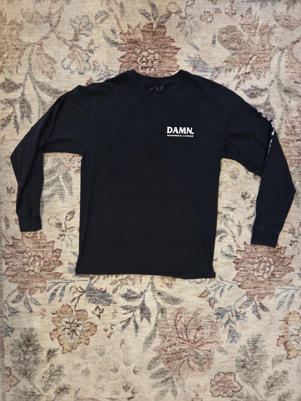 Kendrick Lamar TDE Damn Tour 2017 Black Long Sleeve Graphic Shirt